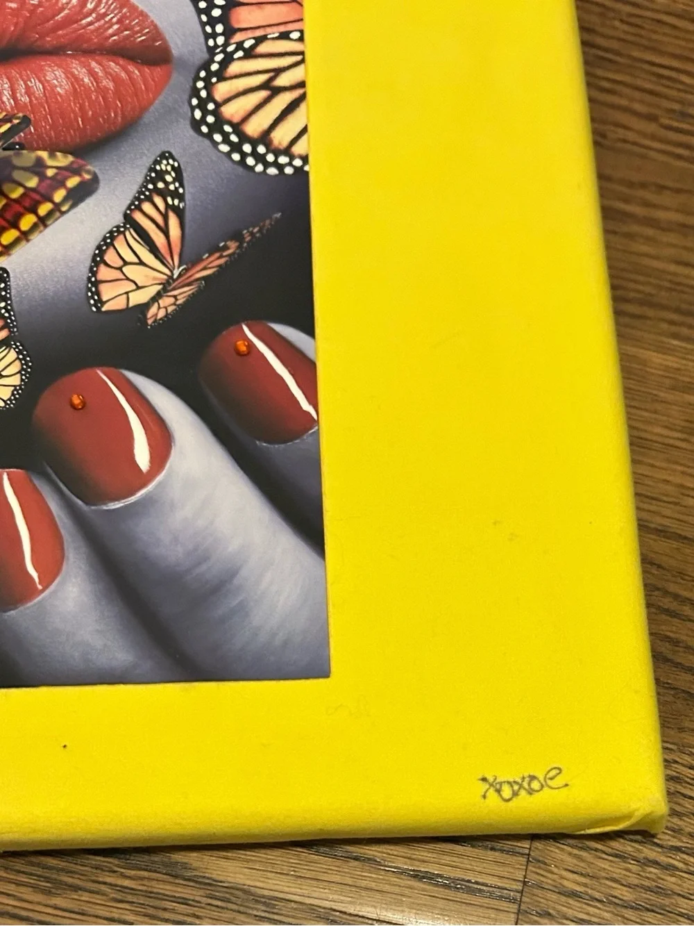 3D Butterfly Lips & Red Nails Pop Art Print Custom by xoxoE